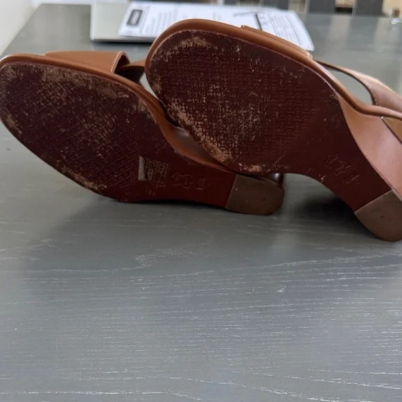 Tory Burch Tan Leather Sandals - Picture 7 of 8